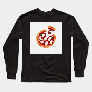 Pizza Print Long Sleeve T-Shirt